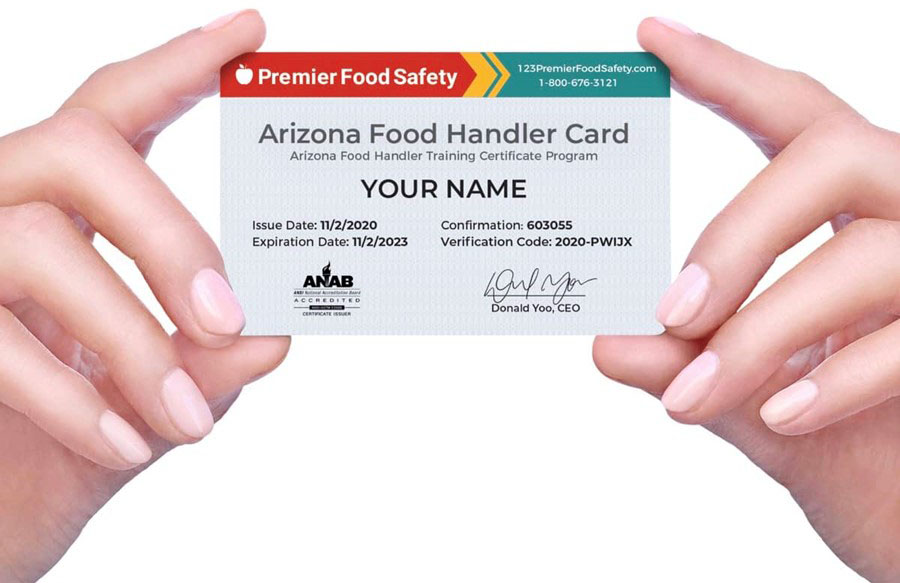 Arizona Food Handlers Card $7.95 Online - PASS Guarantee | Hablamos