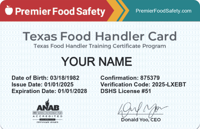 TX Food Handler Card